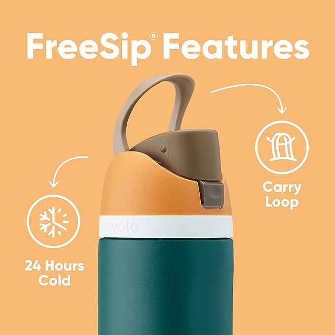 Owala Kids FreeSip™ 16oz (475ml) Insulated Stainless-Steel Water Bottle