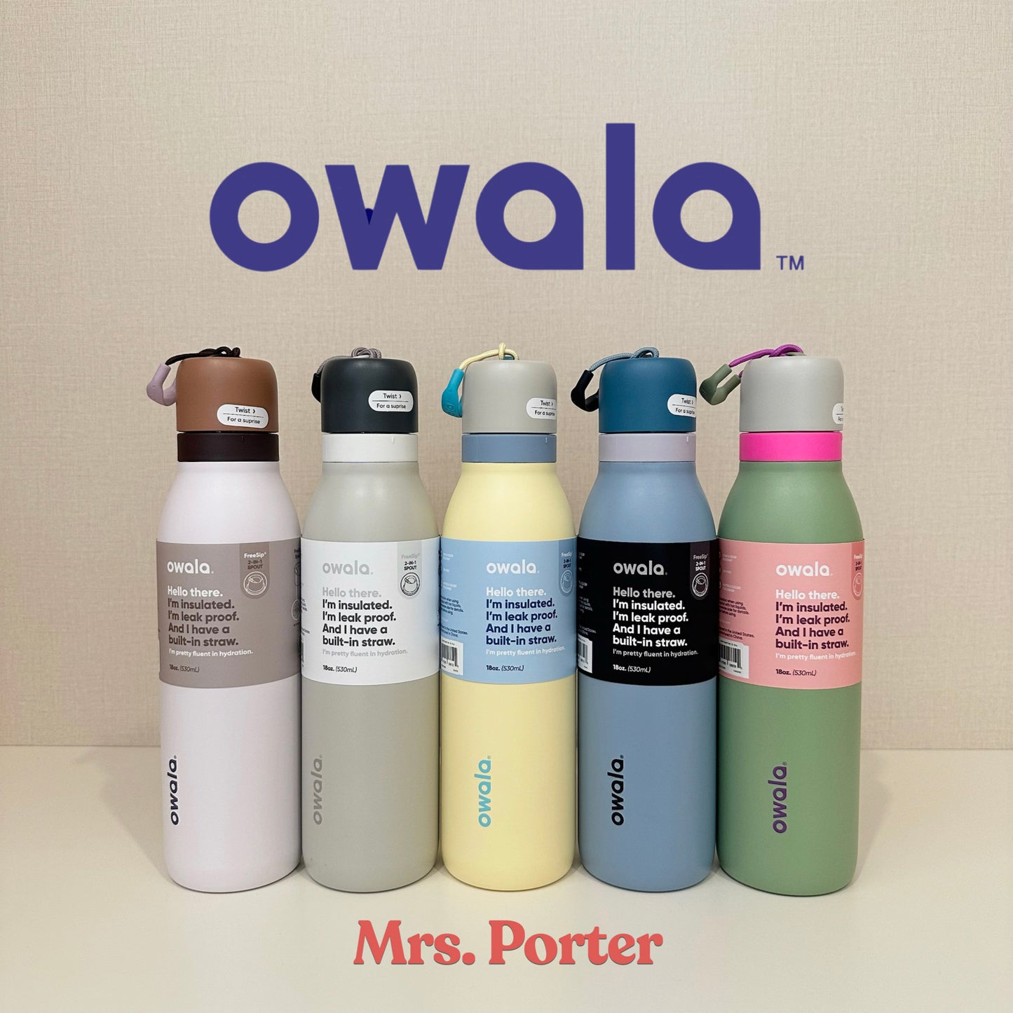 Owala FreeSip® Twist Insulated Stainless Steel Water Bottle