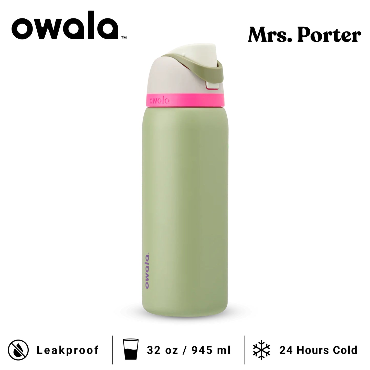 Owala FreeSip™ 32-Ounce (945ml) Insulated Stainless-Steel Water Bottle