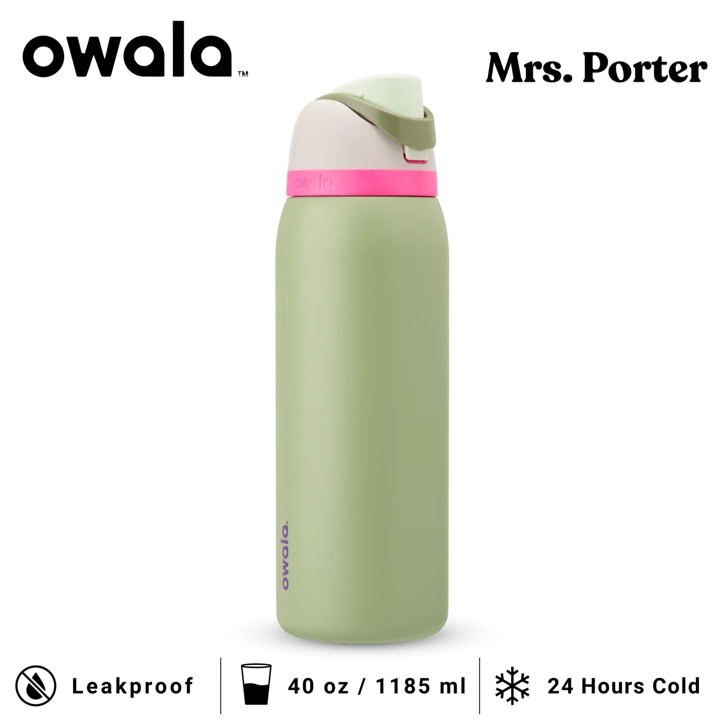 Owala FreeSip™ 40oz (1183ml) Insulated Stainless-Steel Water Bottle