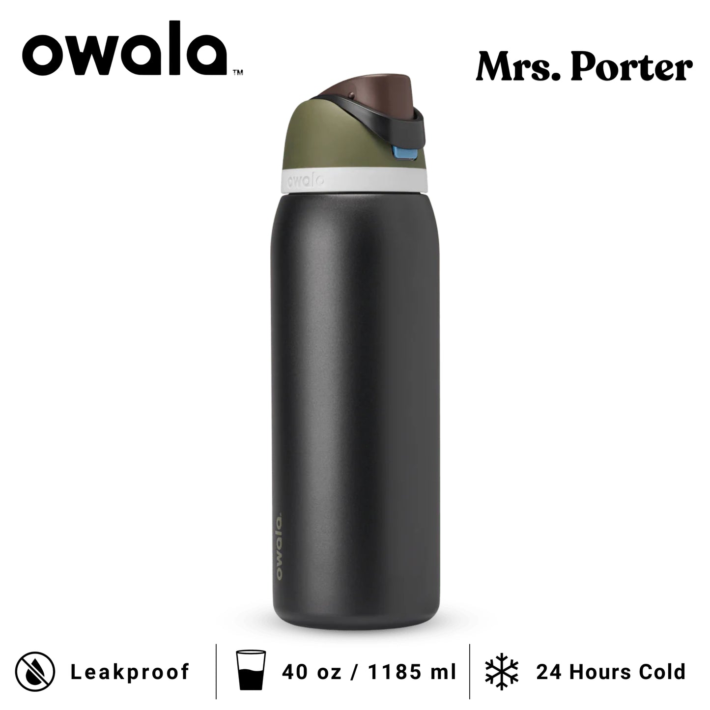 Owala FreeSip™ 40oz (1183ml) Insulated Stainless-Steel Water Bottle