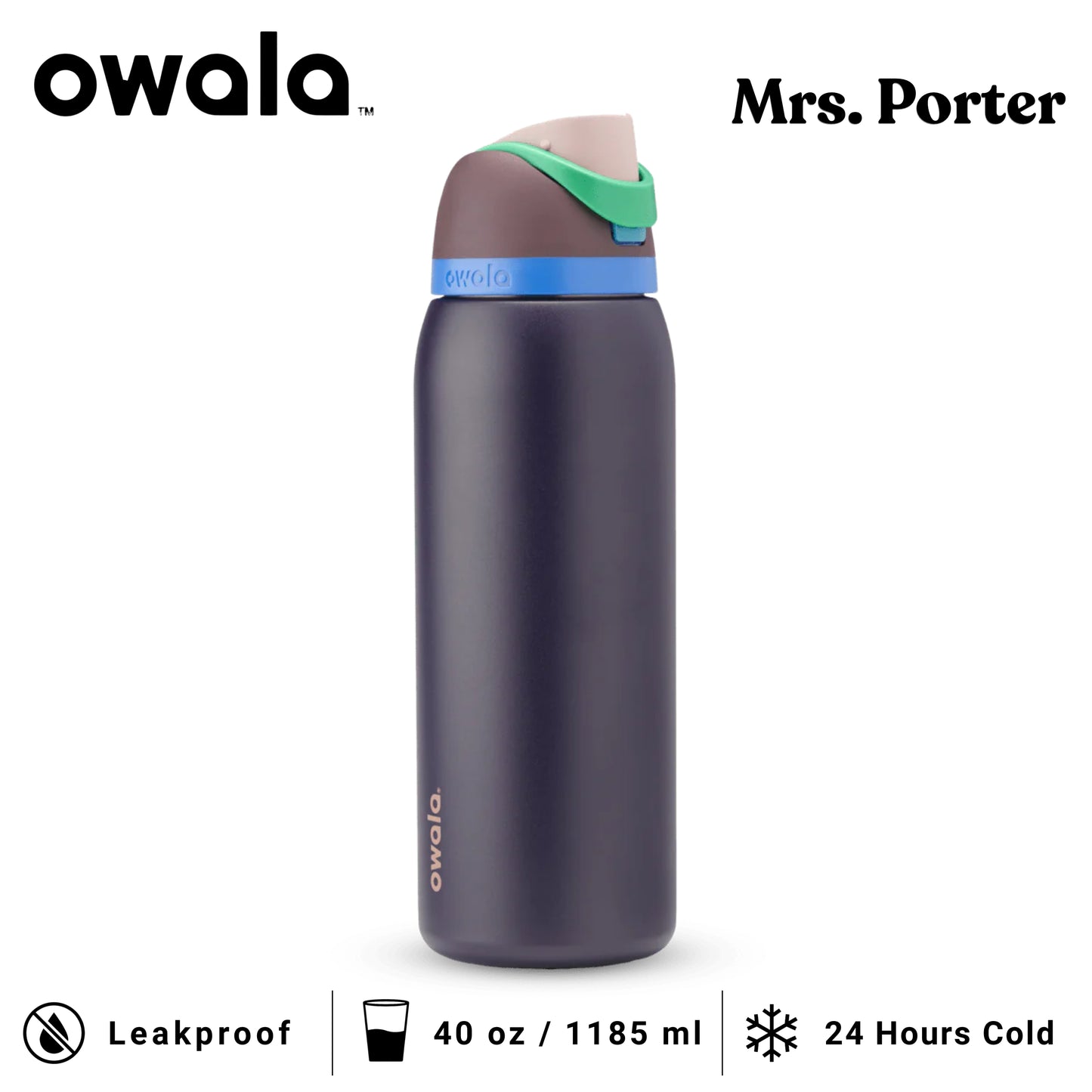 Owala FreeSip™ 40oz (1183ml) Insulated Stainless-Steel Water Bottle