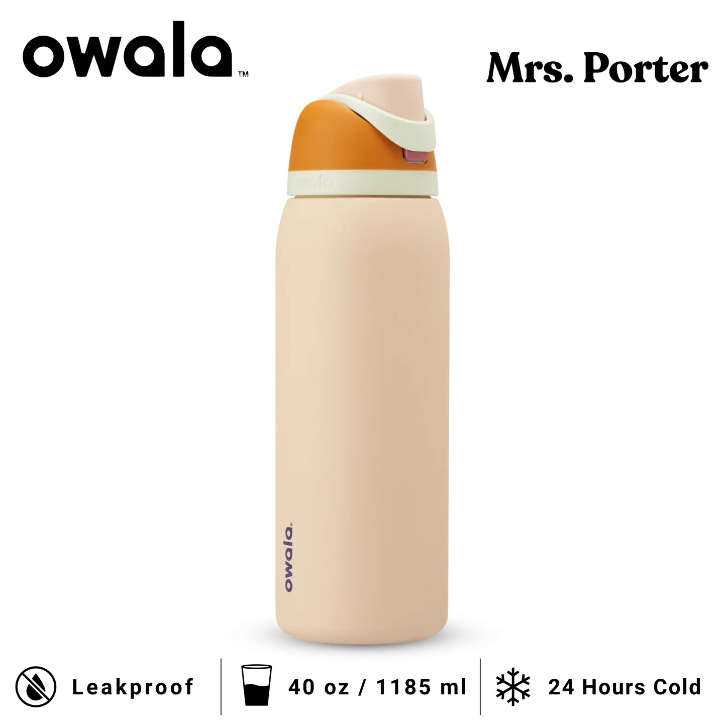 Owala FreeSip™ 40oz (1183ml) Insulated Stainless-Steel Water Bottle