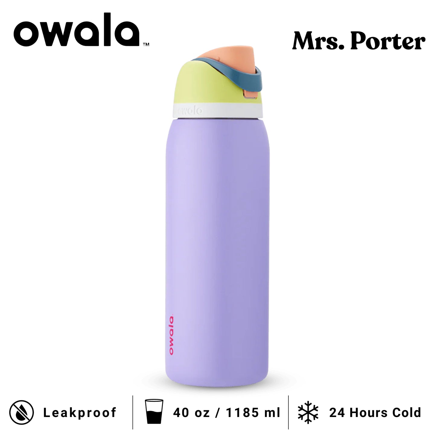 Owala FreeSip™ 40oz (1183ml) Insulated Stainless-Steel Water Bottle