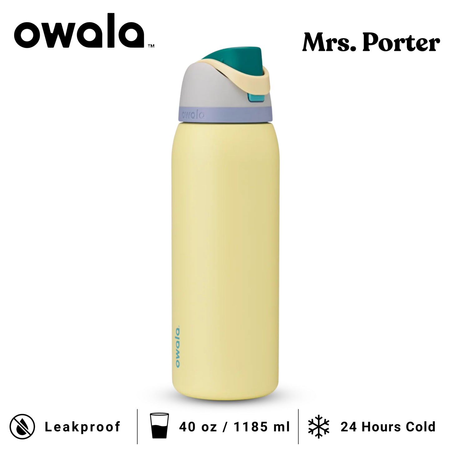 Owala FreeSip™ 40oz (1183ml) Insulated Stainless-Steel Water Bottle