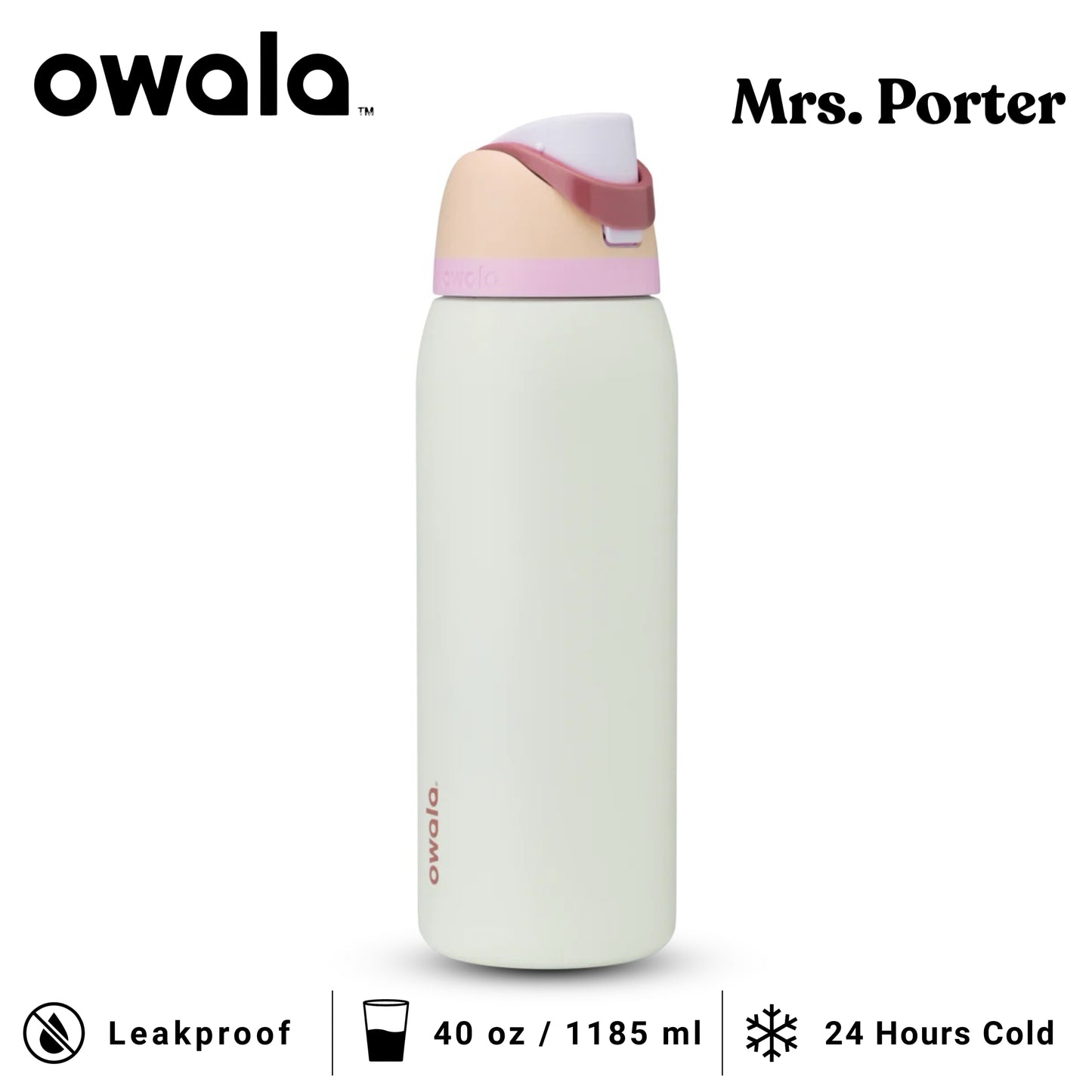 Owala FreeSip™ 40oz (1183ml) Insulated Stainless-Steel Water Bottle