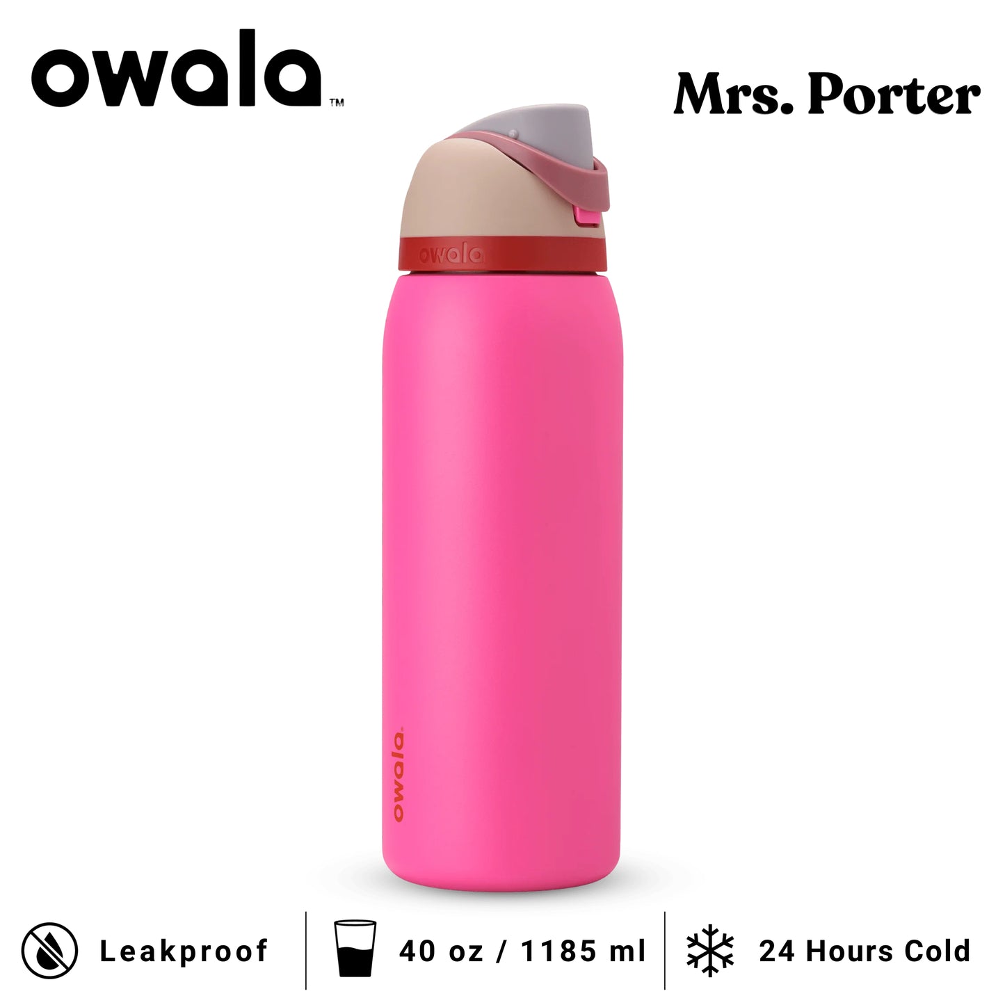 Owala FreeSip™ 40oz (1183ml) Insulated Stainless-Steel Water Bottle