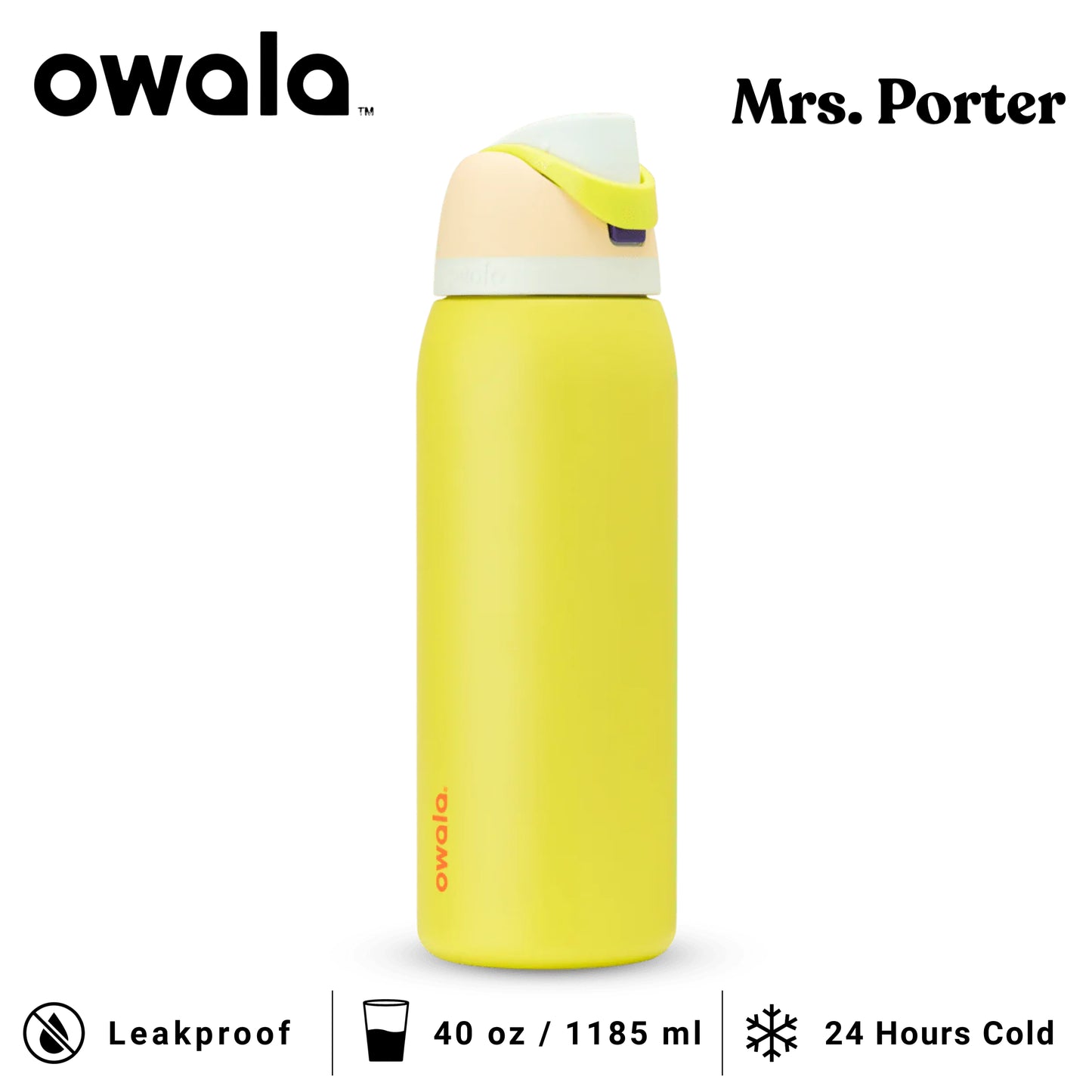 Owala FreeSip™ 40oz (1183ml) Insulated Stainless-Steel Water Bottle