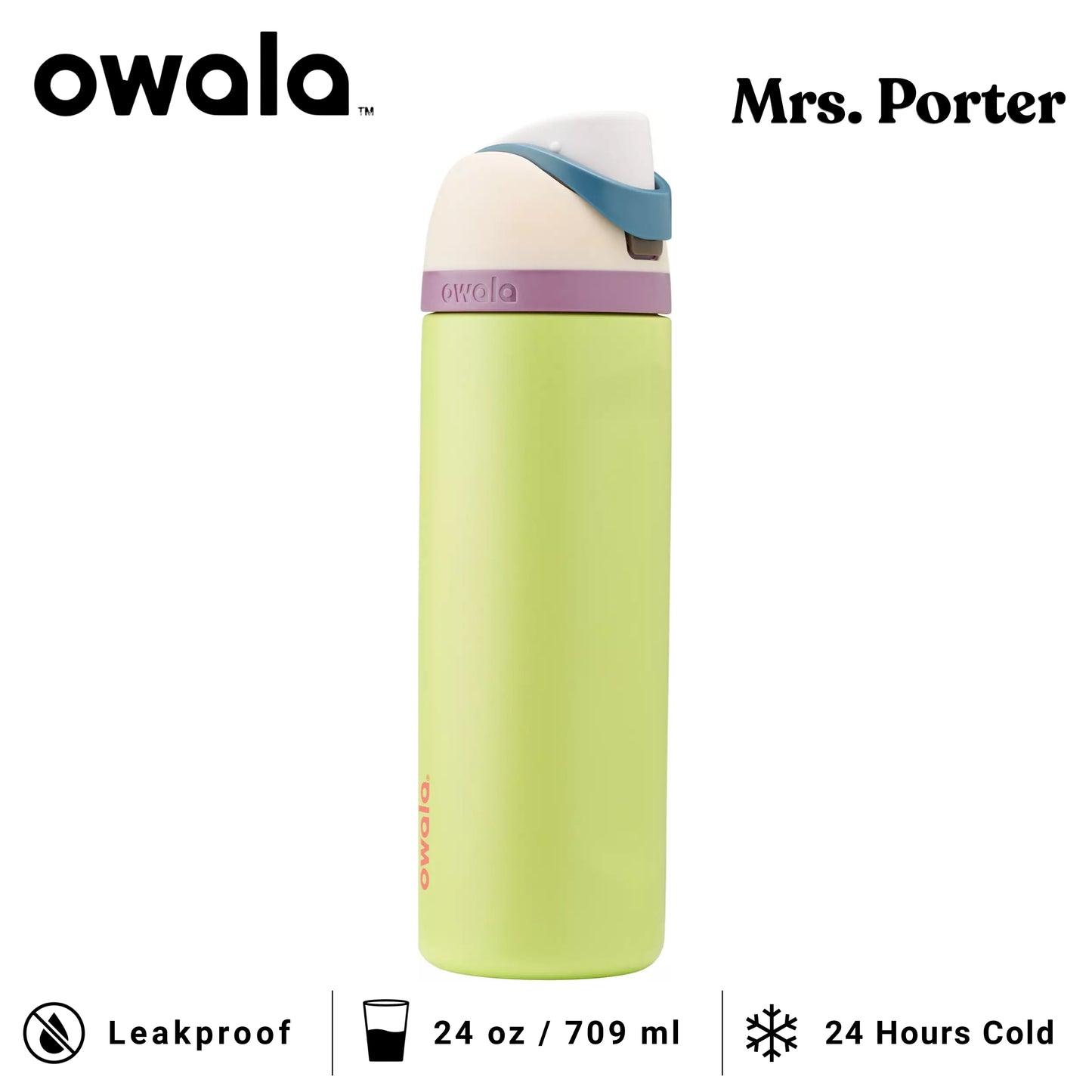 Owala FreeSip™ 24-Ounce (709ml) Insulated Stainless-Steel Water Bottle