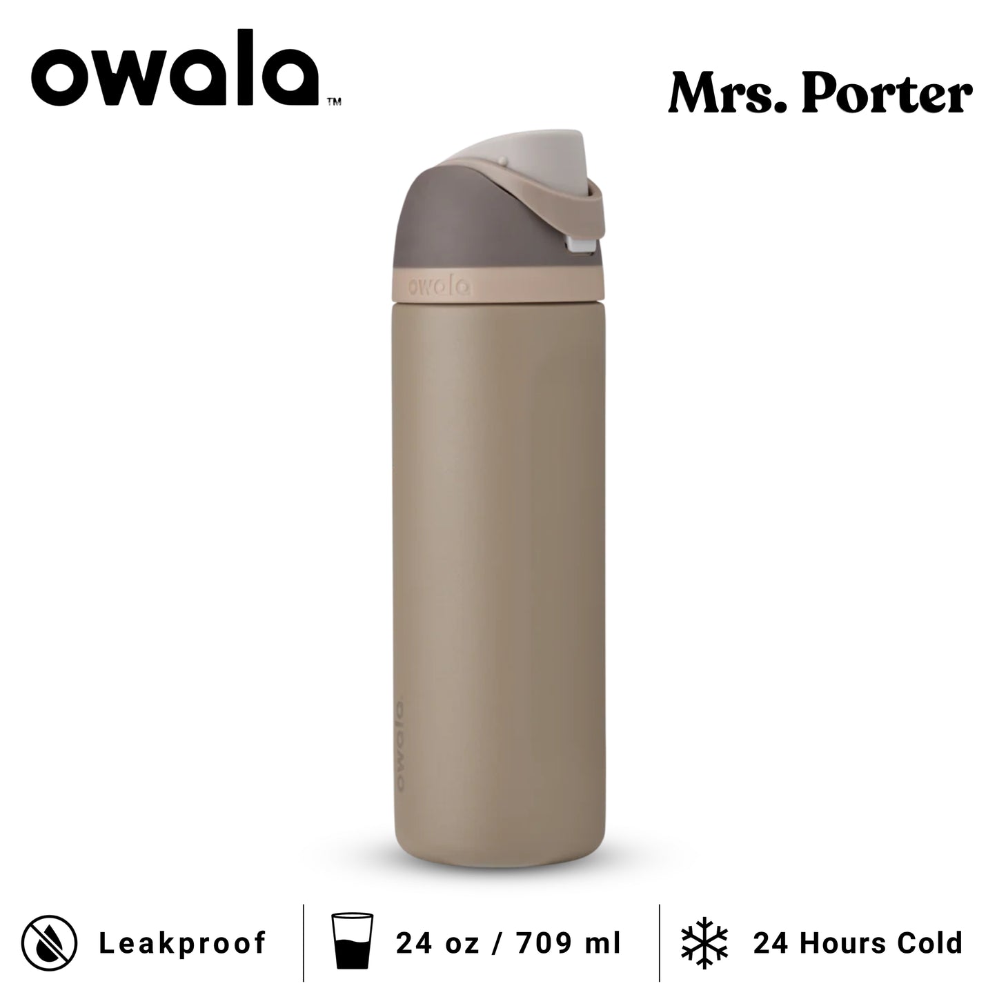 Owala FreeSip™ 24-Ounce (709ml) Insulated Stainless-Steel Water Bottle