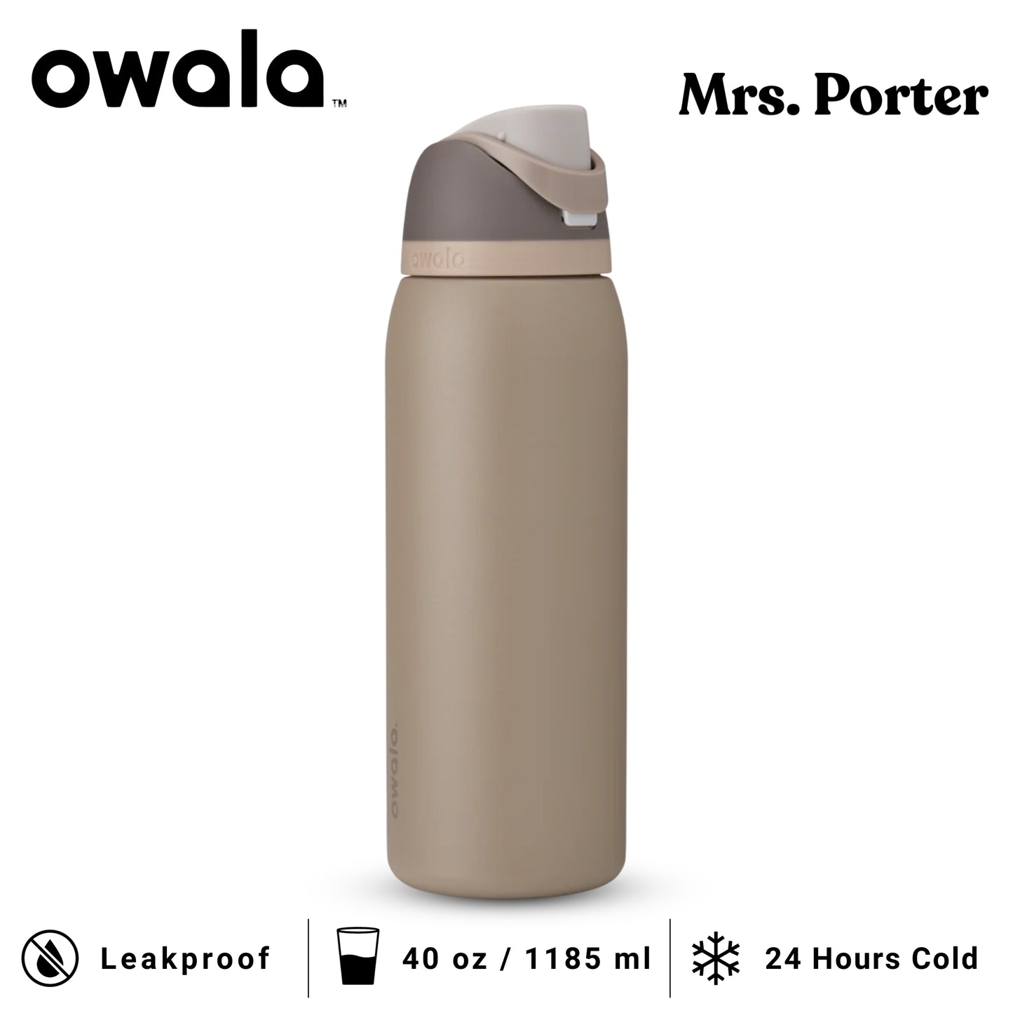 Owala FreeSip™ 40oz (1183ml) Insulated Stainless-Steel Water Bottle