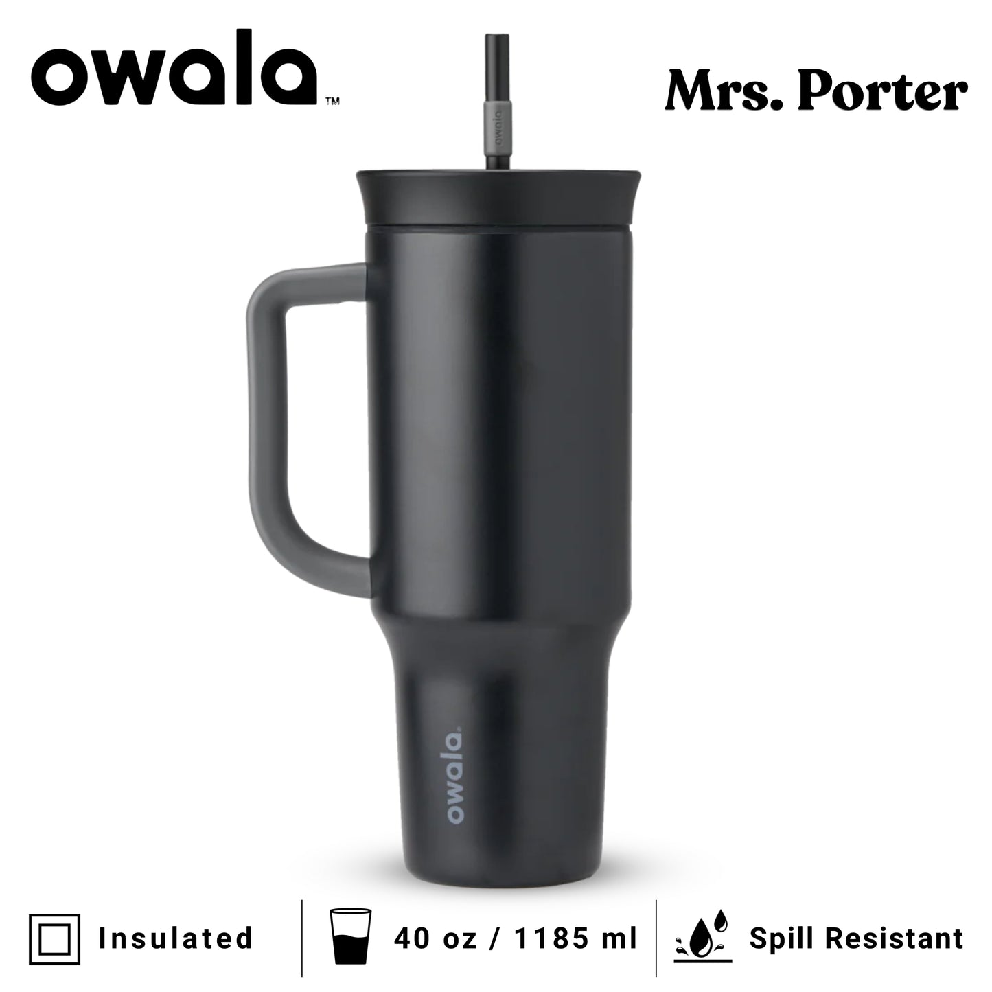 Owala 40oz (1182ml) Tumbler (Stainless Steel)