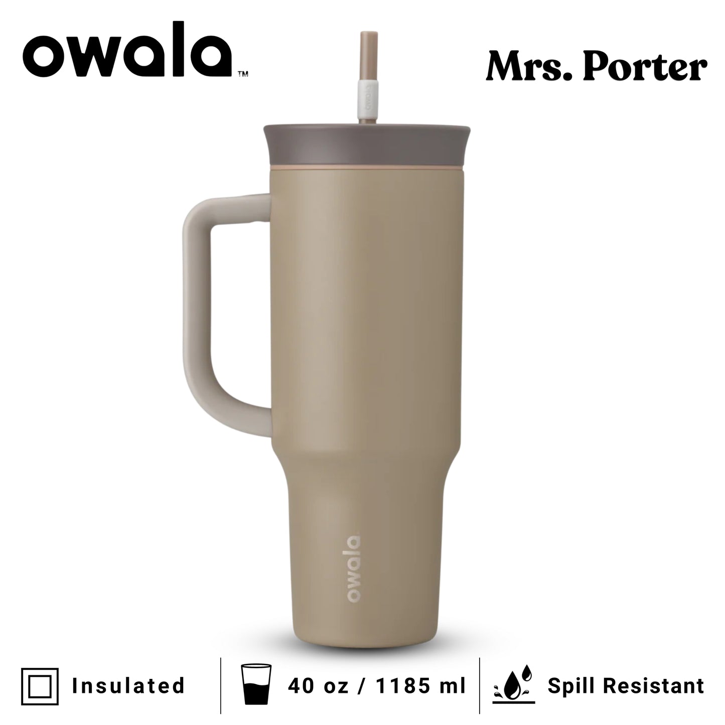 Owala 40oz (1182ml) Tumbler (Stainless Steel)