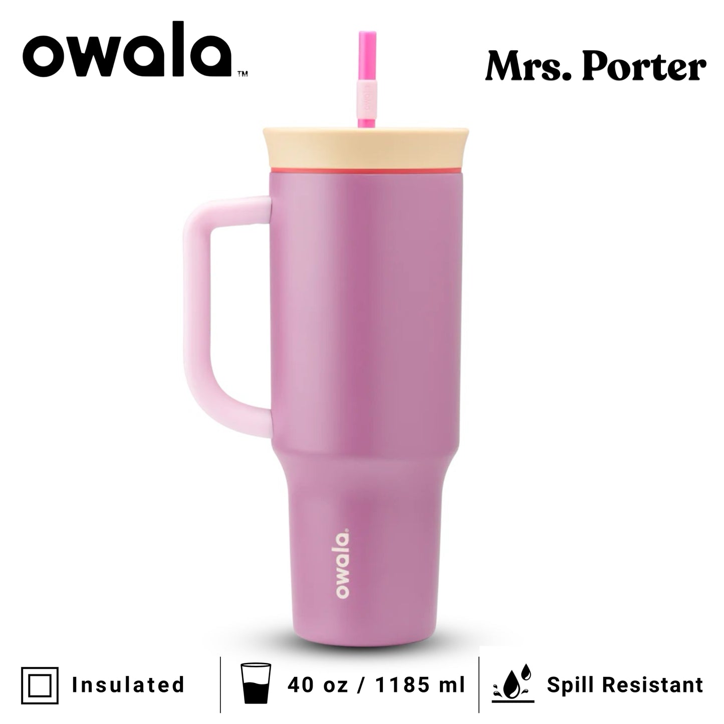 Owala 40oz (1182ml) Tumbler (Stainless Steel)