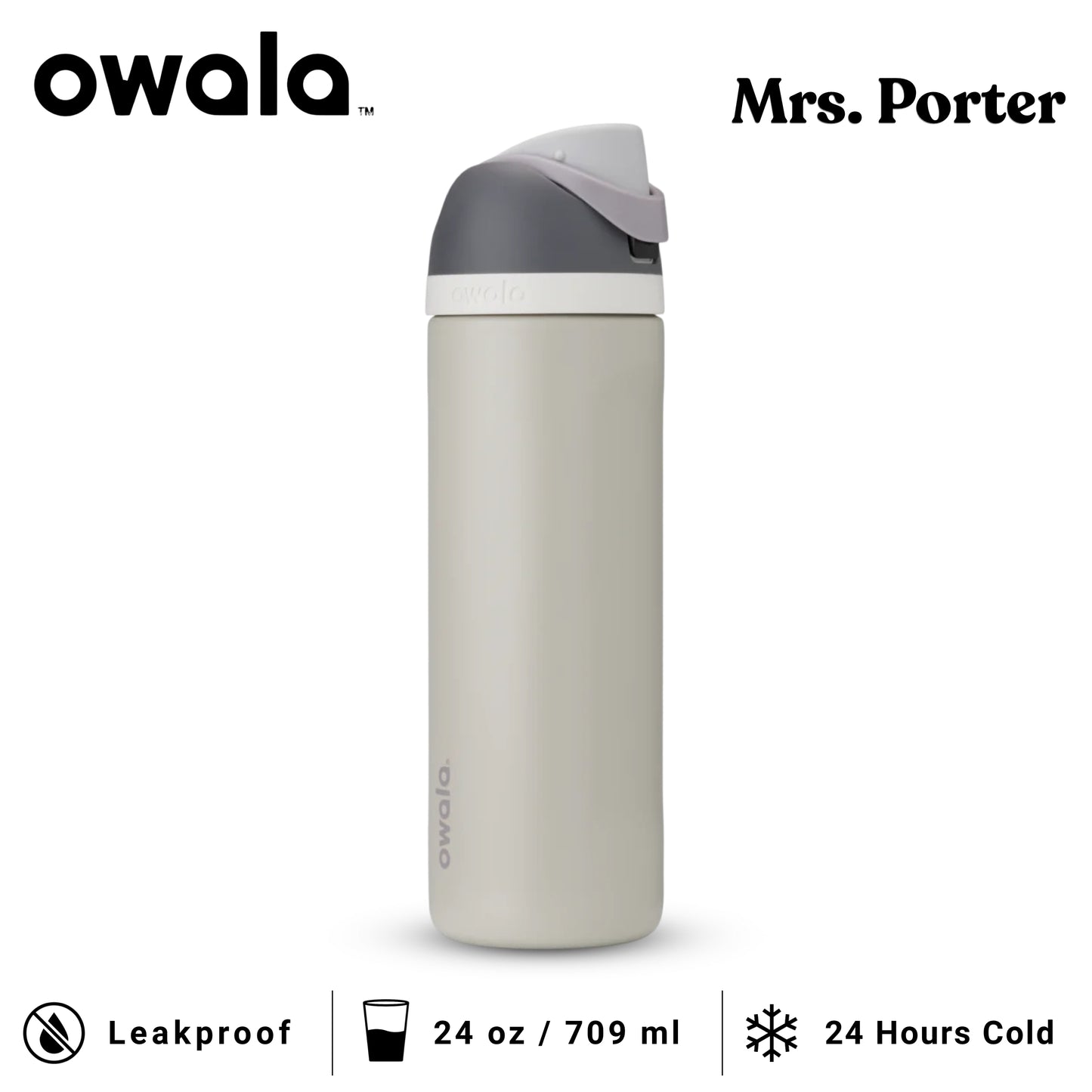 Owala FreeSip™ 24-Ounce (709ml) Insulated Stainless-Steel Water Bottle