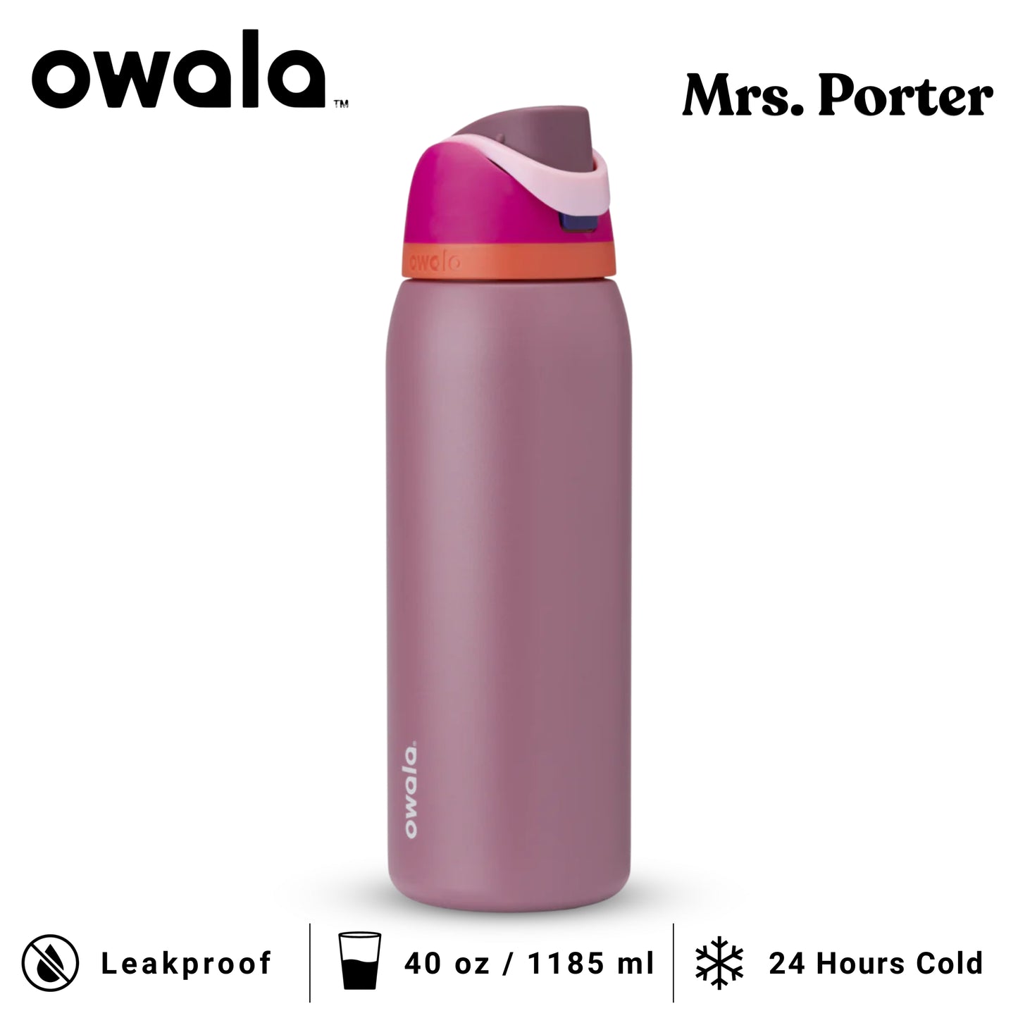 Owala FreeSip™ 40oz (1183ml) Insulated Stainless-Steel Water Bottle