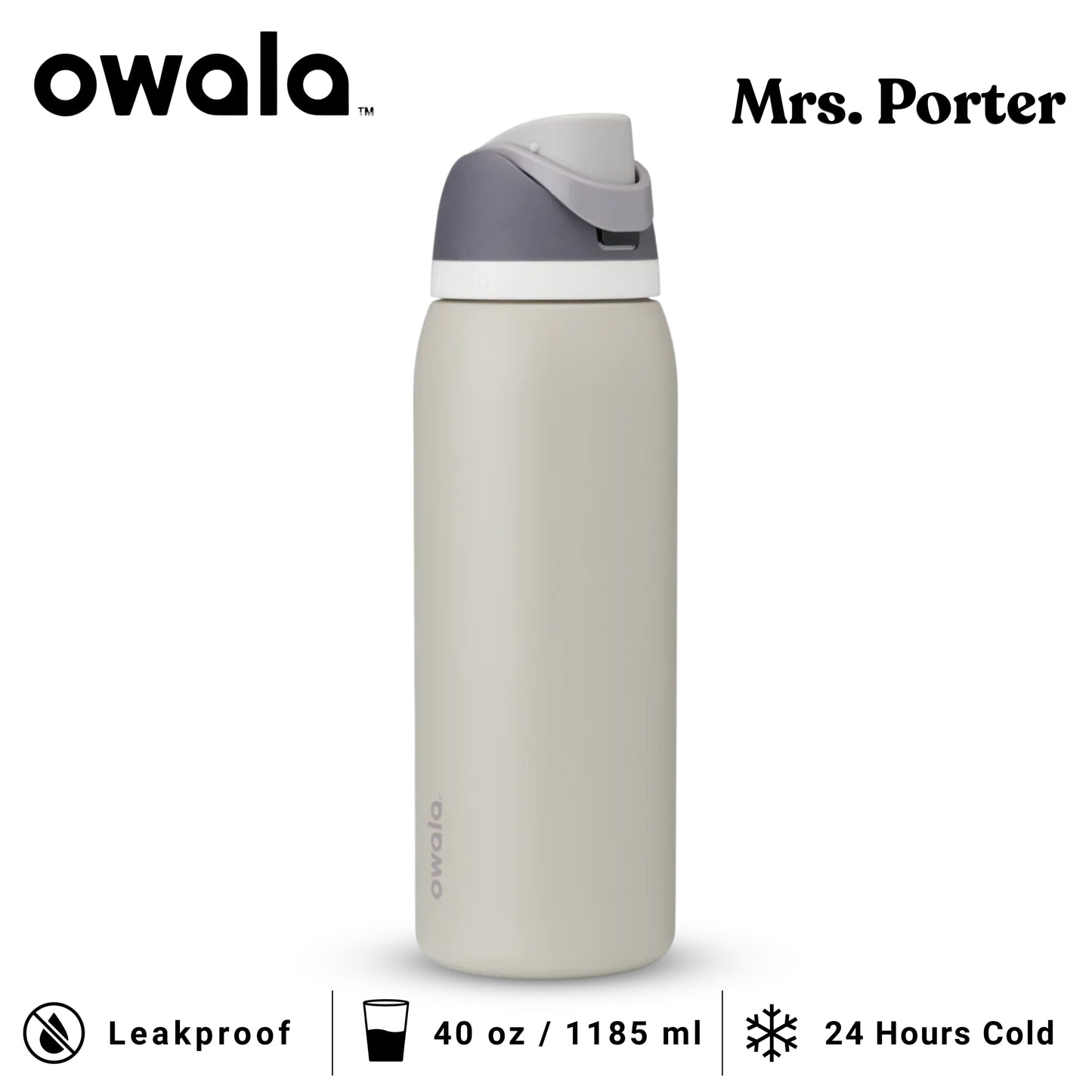 Owala FreeSip™ 40oz (1183ml) Insulated Stainless-Steel Water Bottle