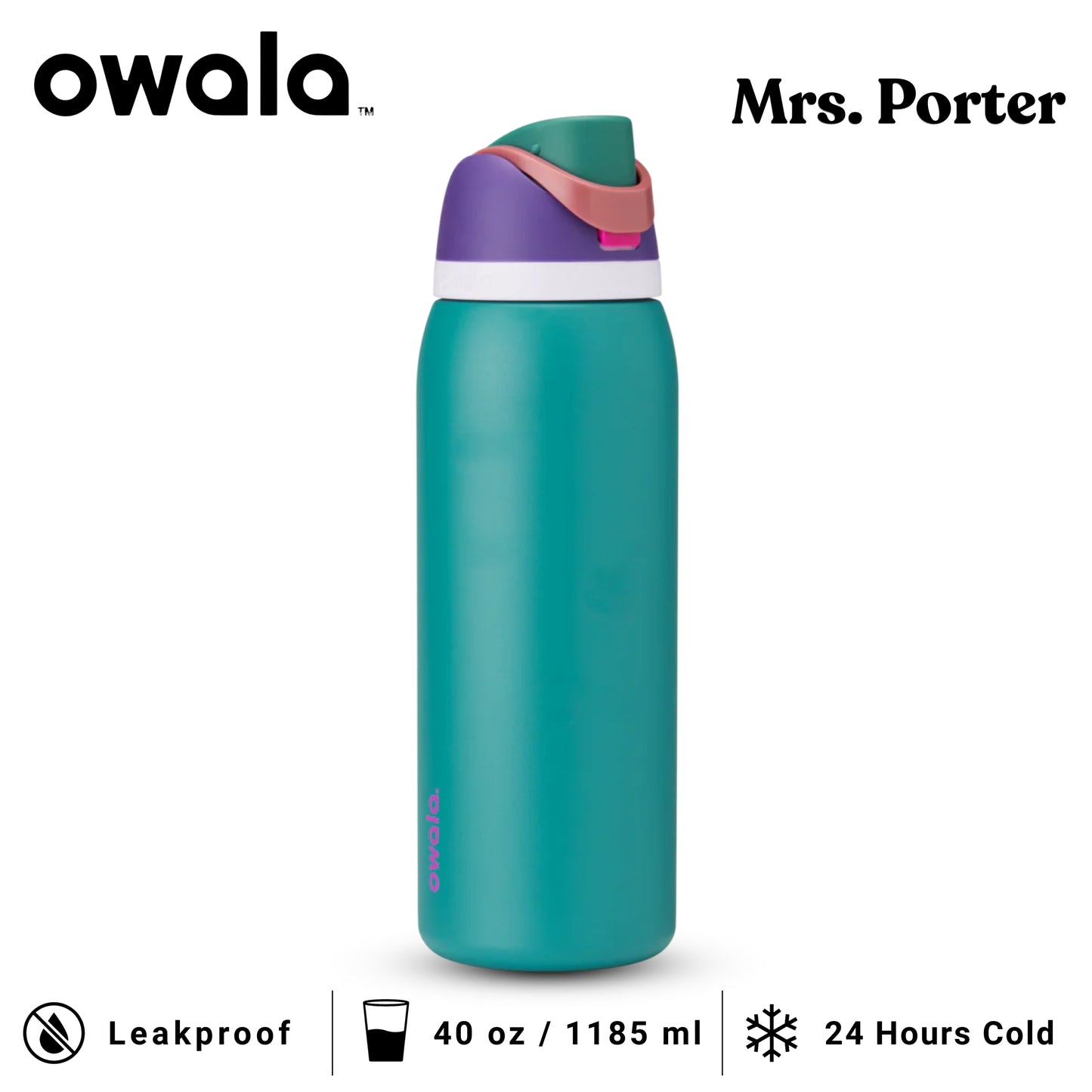 Owala FreeSip™ 40oz (1183ml) Insulated Stainless-Steel Water Bottle