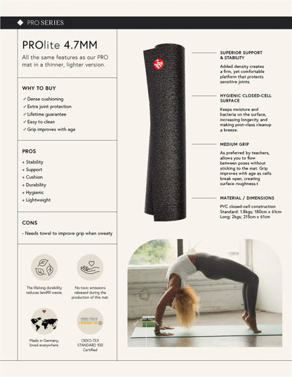 Manduka ProLite Yoga Mat 4.7mm