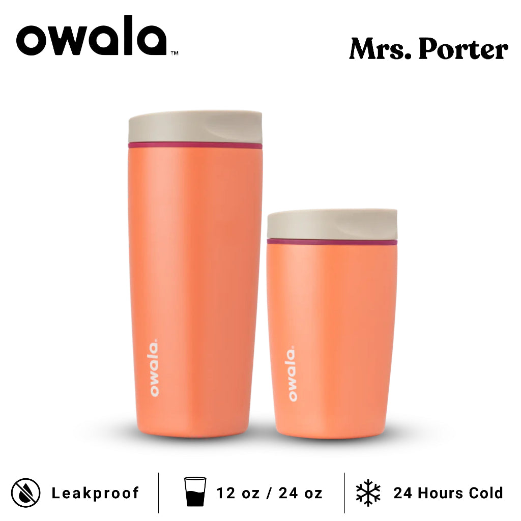 Owala SmoothSip Slider 12oz 20oz Insulated Stainless Steel Tumbler