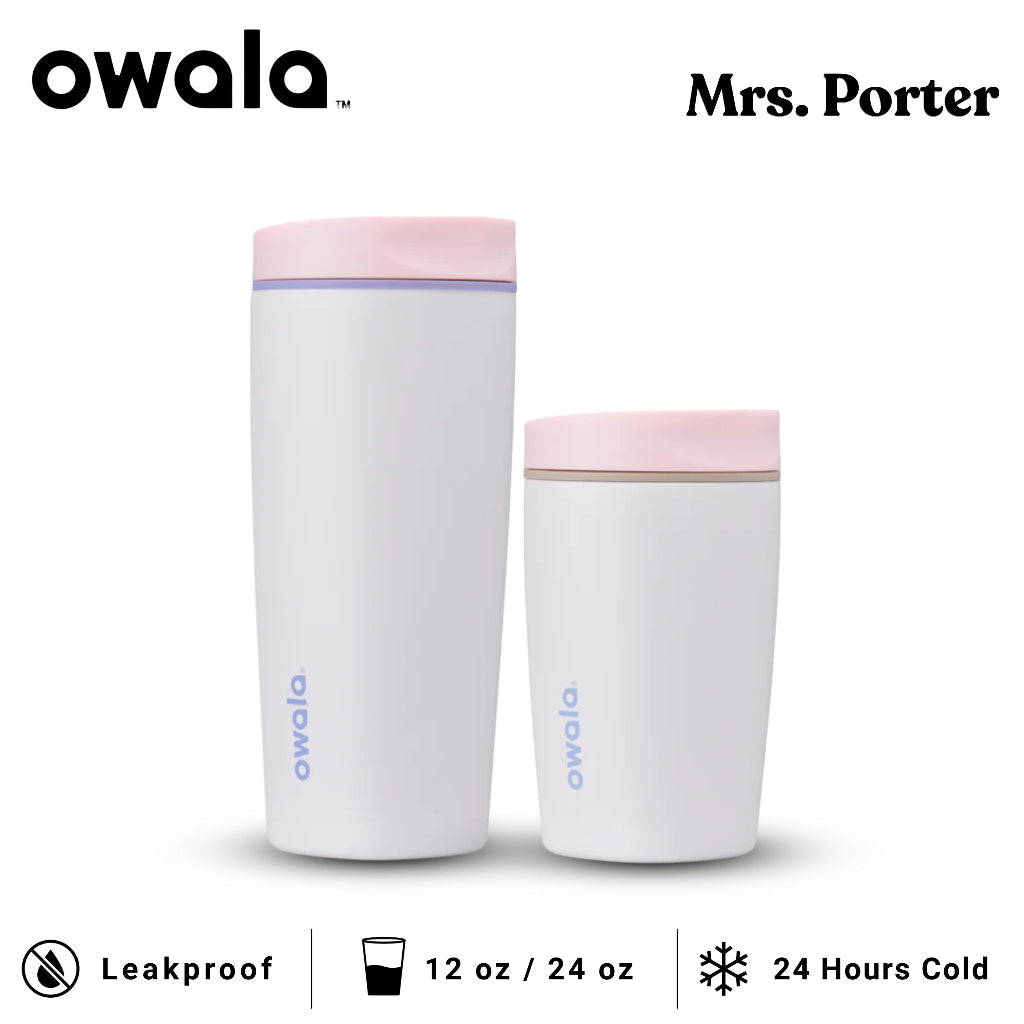 Owala SmoothSip Slider 12oz 20oz Insulated Stainless Steel Tumbler