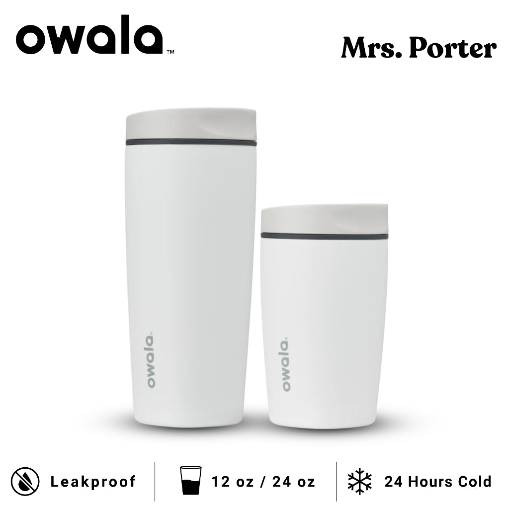 Owala SmoothSip Slider 12oz 20oz Insulated Stainless Steel Tumbler