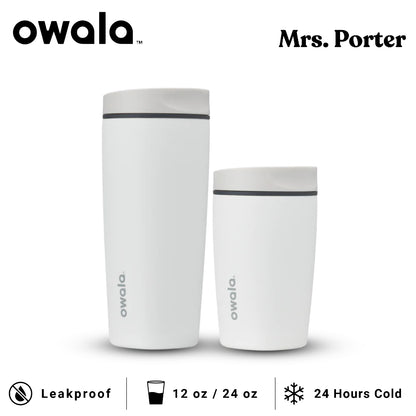 Owala SmoothSip Slider 12oz 20oz Insulated Stainless Steel Tumbler