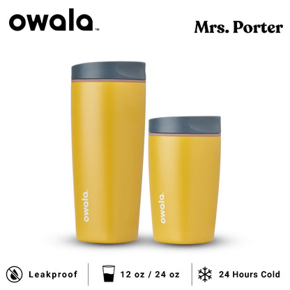 Owala SmoothSip Slider 12oz 20oz Insulated Stainless Steel Tumbler